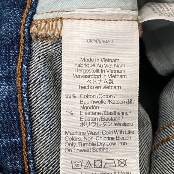 Madewell Mid-Rise Kickout Flare Jeans Crop Dark Medium Wash, Size 27 - Picture 11 of 12